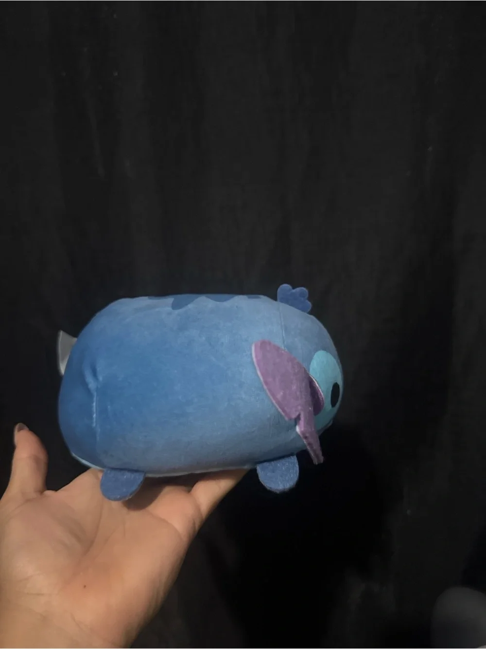 Disney Plush Stitch-Inspired Blue and Purple Ear Headband